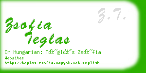 zsofia teglas business card